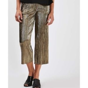 Topshop Metallic (Gold) Trousers